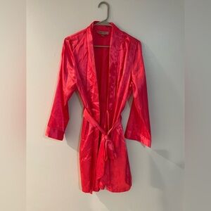 Pink Satin Robe size S/M morgan Taylor
